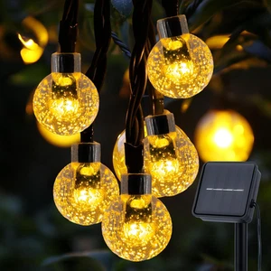 Catena Luminosa Esterno Solare 8M 30LED, IP65 Impermeabile Luci Da Esterno Giard - Foto 1 di 12