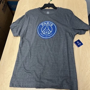 Paris Saint Germain Football Soccer Men's Gray Shirt Size Medium - Picture 1 of 7