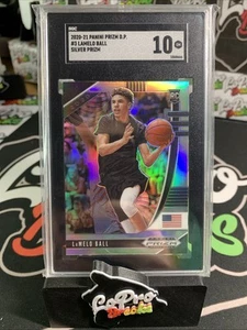 2020-21 Prizm Draft Picks Prizms Silver Holo #3 LaMelo Ball RC Rookie SGC 10 - Picture 1 of 2