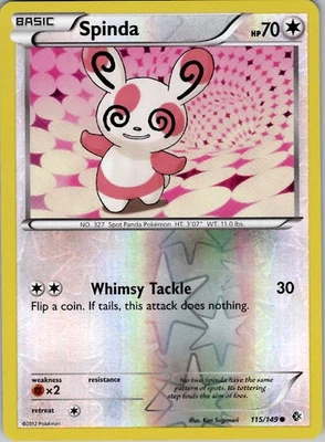 Spinda Common Boundaries Crossed 115/149 LP Reverse Holo - Image 1 of 2