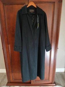 NWT's PENDLETON Women's Size 12 Black Trench Coat Detachable Quilted Liner - Picture 1 of 14