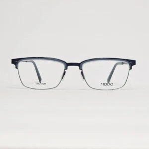 MODO 4522 Herren Ultraleichte Titan Rechteckige Brille in Blau Kristall | 53 mm - Bild 1 von 12