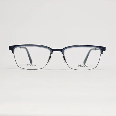 Gafas rectangulares de titanio ultraligeras para hombre MODO 4522 en cristal azul | 53 mm Foto 1 de 4