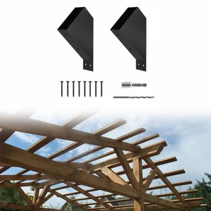 2 supports de pergola robustes pour kit de base poteau DIY, supports support - Picture 1 of 7
