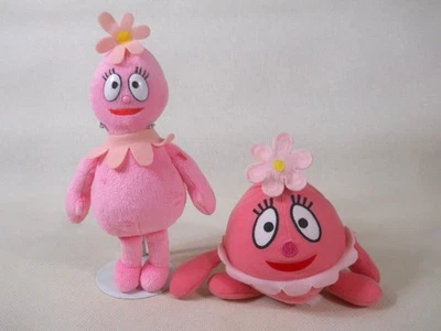 Yo Gabba Gabba lote de 2 TY Foofa gorro bebê pelúcia e cabeças bobas Foofa FUNCIONA - Imagem 1 de 2