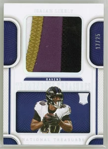 2022 Panini National Treasures Isiah Likely 4 Color Patch RC /25 #TTR-ILI Ravens - Picture 1 of 2