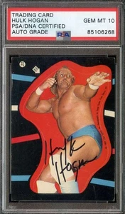 Hulk Hogan PSA/DNA Auto 10 1985 Topps WWF Stickers #22 HOF *AB0451 - Picture 1 of 2
