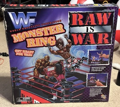 WWF WWE Wrestling Raw is War Monster 19" inch Ring 1996 Jakks Pacific With Box - Image 1 of 4
