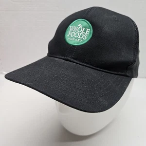 Cappello Whole Foods Market regolabile snapback berretto dipendente maglia nera generi alimentari - Foto 1 di 8