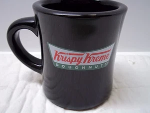 Krispy Kreme Doughnuts Coffee Mug Cup Black - Picture 1 of 4
