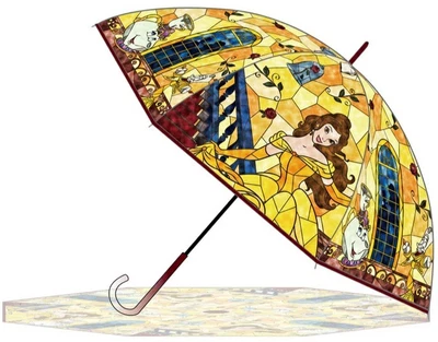 Paraguas de vitral transparente Disney Belle Japón diseño artístico nuevo lindo Foto 1 de 3