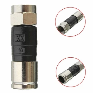 10* RG6 F-Type Compression Snap Seal Plug Connector Sky Satellite Virgin Cable f - Picture 1 of 9