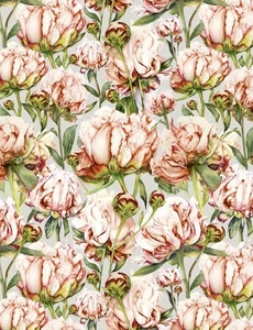 Voyage maison fabric Heligan Col.Coral /Linen  16mtrs - Picture 1 of 2