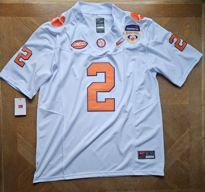 Мужская белая футболка Cade Klubnik No2 Clemson Tigers QB Capital One «Оранжевая чаша» 🐯 - Изображение 1 из 4
