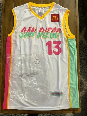 Manny Machado City Connect San Diego Padres Basketball Jersey Size L - NEW - Image 1 of 4