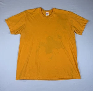 VINTAGE Supreme Blank Tee | Preshrunk Cotton | Orange | Size XL | Made in USA - Picture 1 of 5