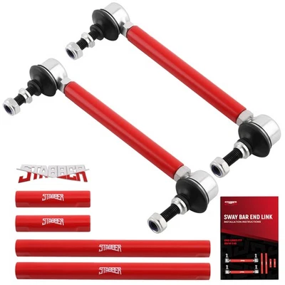 Front Sway Bar Link Kit for BMW E36 M3 E46 M3 E90 E91 E92 E93 with Mounting Nuts - Image 1 of 4