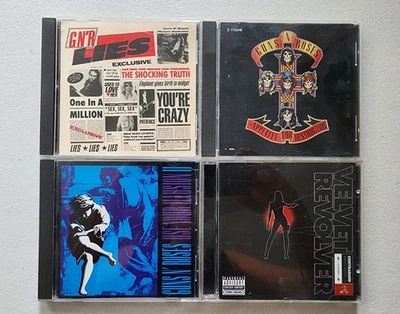 GUNS N' ROSES - GN'R - VELVET REVOLVER - LOT 4 CDs - LIES, APPETITE, CONTRABAND Foto 1 de 2