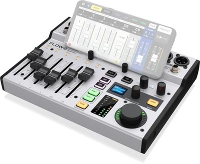 Behringer FLOW 8 Digital Mixer Bluetooth USB Multi-channel Audio Interface - Image 1 of 4