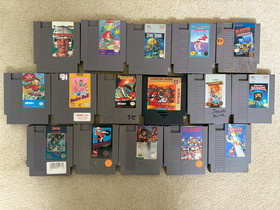 Lotto giochi Nes - 16 giochi - Blaster Master, Olympus, Simpsons, Road Runner, ecc