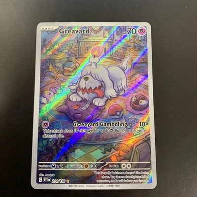 Pokémon TCG Scarlet/Violet Base Set Greavard 214/198 Full Art Holo Rare - Image 1 of 2