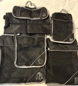 Juego de 6 cubos de embalaje para viajar con doble cremallera - Imagen 1 de 8