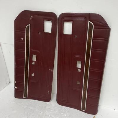 Ford LTD 1969 panel de puerta interior convertible conjunto original diestro - rojo Foto 1 de 4