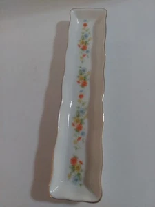 Butter Pat/Olive Porzellan Blumen Schale von Lefton - Bild 1 von 5