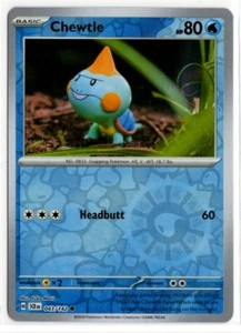 Pokemon Stellar Crown Reverse Holo 043/142 Chewtle - Picture 1 of 2
