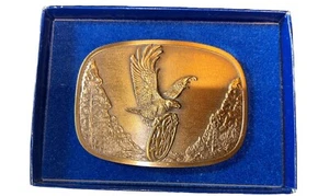 VTG 1982 Smith & Wesson Belt Buckle American Traditions New In Box 677 - Picture 1 of 4