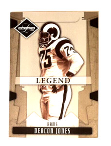 2008 Leaf Limited Legend Black & White #124 Deacon Jones #002/499 Rams HOF