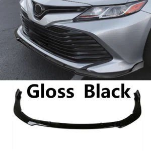 Frontlippe für Toyota Camry LE XLE 18-24 Stoßstange Spoiler 3PCS Glanz Schwarz  - Bild 1 von 5
