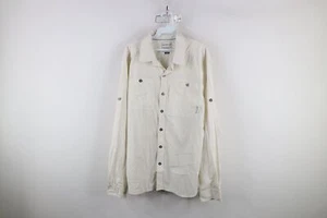 Merrell Mens XL Sheer UPF 30 Optiwick Collared Hiking Trail Button Shirt Lt Gray - Picture 1 of 18