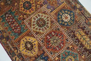 3 x 5 ft Brown Samarkand Afghan Hand Knotted Oriental Area Rug - Picture 1 of 18
