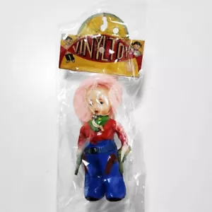 Vintage 1950's Hasada Toy Cowgirl Soft Vinyl Made in Japan Sofubi Unopened Rare - Picture 1 of 7