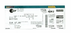 Eintrittskarte Genesis Ticket Hamburg AOL Arena Turn It On Again - The Tour 2007 - Picture 1 of 1