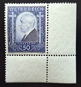Österreich 1932, Mi 544 MNH(postfrisch) Eckrand "Seipel"