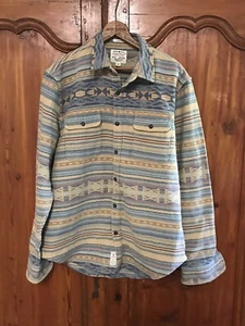 Rare Lucky Brand Mens Navajo SouthWestern Print Chamois Flannel Shirt XLarge - Picture 1 of 10