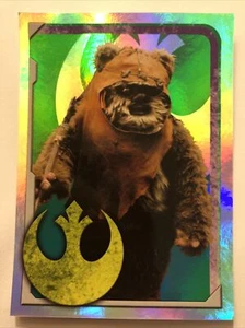 Star Wars Universe Topps Sticker Ewok 245 - Picture 1 of 2