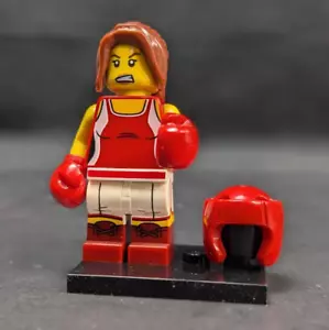 Minifigura minifigura boxeadora femenina Kickboxer Girl serie 16 CMF LEGO - Imagen 1 de 4
