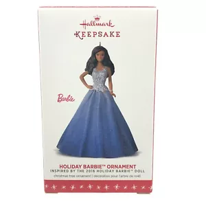 Adorno Hallmark 2016-HOLIDAY ORNAMENTO BARBIE serie #2 afroamericano - Imagen 1 de 5