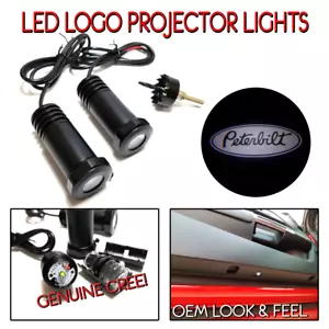 2 Door Retrofit LED Puddle Light Kit Ghost Shadow for Peterbilt Camion - White - Foto 1 di 7