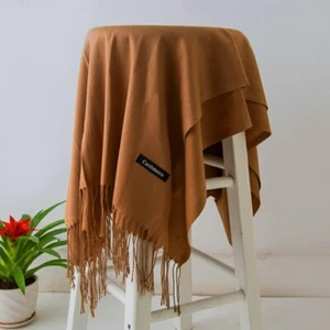 Ladies Cashmere Scarf Cashmere Wool Shawl Soft Large Thick Warm Winter Wrap - Picture 1 of 22