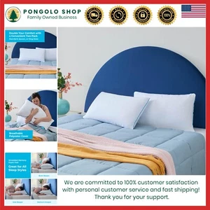 Cooling Shredded Gel Memory Foam Pillows - King Size Pack of 2 for All Sleepers - Picture 1 of 10