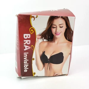 Lnabni Damen Größe D Cup Nude Schwarz Unsichtbarer BH 2er Pack - Bild 1 von 5