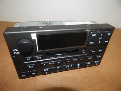 Nuevo OEM 00-02 Lincoln Town Car Radio Estéreo AM/FM Cassette Tape Deck Reproductor Ford Foto 1 de 4