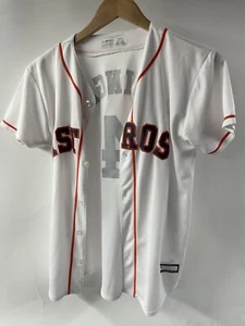 Youth LARGE(14-16) George SPRINGER Houston Astros Mlb White Button Up Jersey - Picture 1 of 5