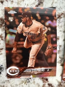 2018 TOPPS CHROME SEPHIA PARALLEL ROOKIE CARD REDS JACKSON STEPHENS #110 - Picture 1 of 1