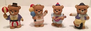 HOMCO #1449 Set of 4 Performing Clown Circus Bears Porcelain Figurines - Picture 1 of 12