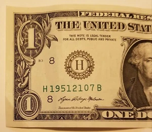 Birthday Dollar Bill July 21, 1951 Numeric Date Serial Number US Series 2017 H - Picture 1 of 5